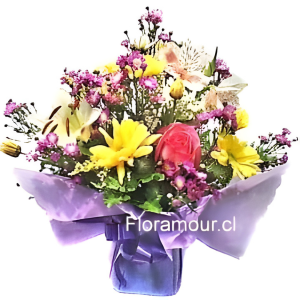 Arreglo de flores primaverales