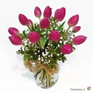Chanel - Florero de tulipanes