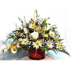 Bella canasta campestre mixta pastel
