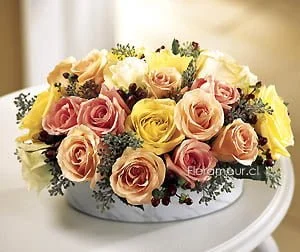 Pavé de rosas mixtas