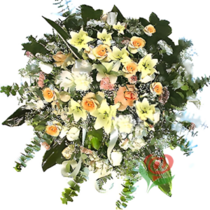 EXCLUSIVO MEDALLON DE FLORES PARA CONDOLENCIAS Y FUNERALES (Coronas)