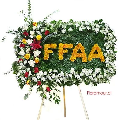 Ofrenda floral - Panel en atril