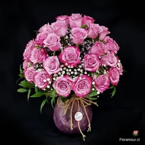 Global deluxe - Florero de 40 rosas