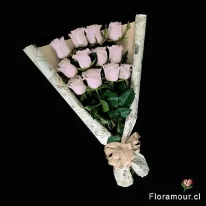 Compact Pastel - Ramo de 12 rosas