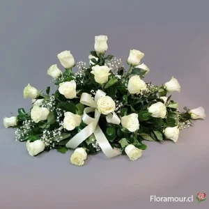 Cojín clásico de rosas
