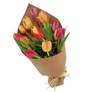 Ramo de tulipanes ecológicos
