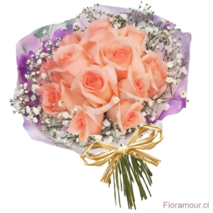 Remember - Ramo de 10 Rosas Pastel