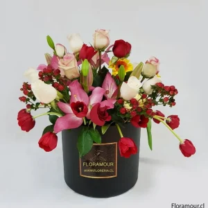 Dubai Caja tambor Deluxe flores mixtas