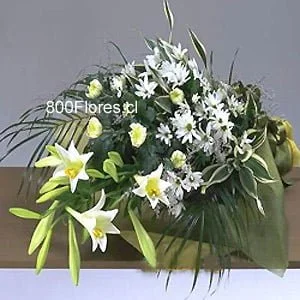 Funeral white spray