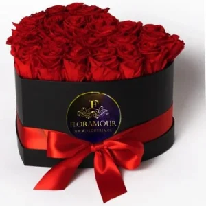 CAJA DE ROSAS EN FORMA DE CORAZON (CAJAS DE ROSAS)