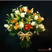 Caprice - Gran ramo de liliums, rosas y flores de complemento