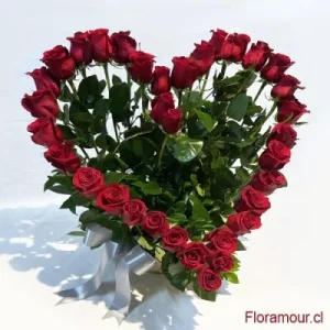 Corazon vivo - corazon de rosas
