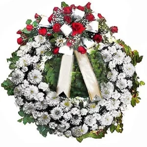 Imperio - Corona tradicional de flores para condolencias y funeral