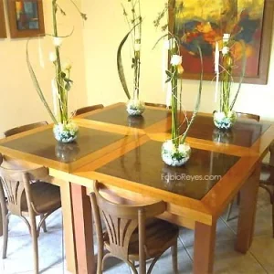 Centro de mesa minimalista