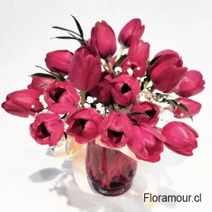 Florero de  Tulipanes Mónaco