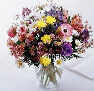 Mixed bouquet in a vase