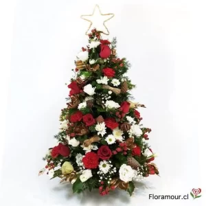 Arbol de navidad floral