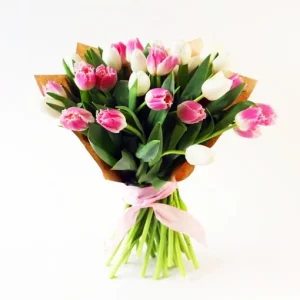 Delicato - Ramo extra de 20 tulipanes mixtos