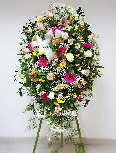 Homenaje - Óvalo primaveral en atril