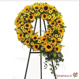 Luz & Color - Corona de girasoles