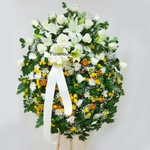 Marsella - Corona de flores para funeral para condolencias