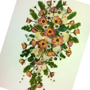 Cuadro de flores prensados