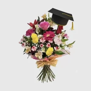 Ramo Primaveral con Birrete de Graduación