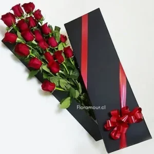 Sexy box - Caja negra con rosas
