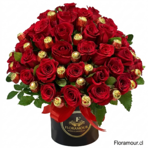 Caja de Tambor de 50 Rosas y 24 Bombones es el regalo perfecto para sorprender a esa persona especial. Con 50 rosas frescas dispuestas de manera elegante en una caja de tambor, acompañadas de 24 deliciosos bombones, este detalle combina belleza y dulzura en una presentación sofisticada. Ideal para aniversarios, celebraciones o momentos románticos, esta caja transmite amor, cariño y distinción, haciendo de cualquier ocasión un recuerdo inolvidable y lleno de emoción.