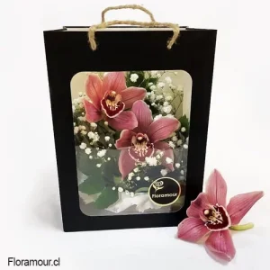 Très chic - caja con orquídeas