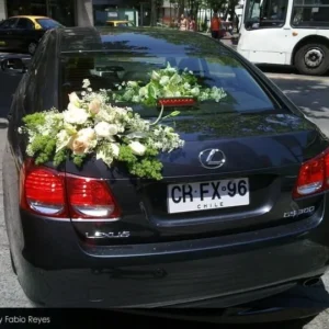 Decoracion floral  de auto