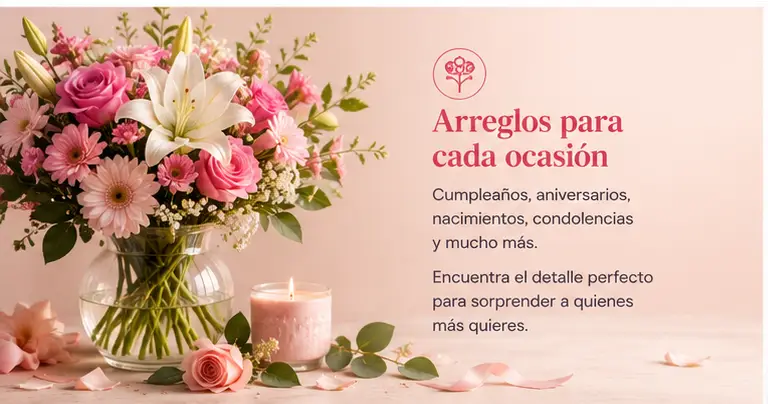 Florero con flores surtidas, arreglo floral con disponibilidad de envío en la Quinta Región de Chile